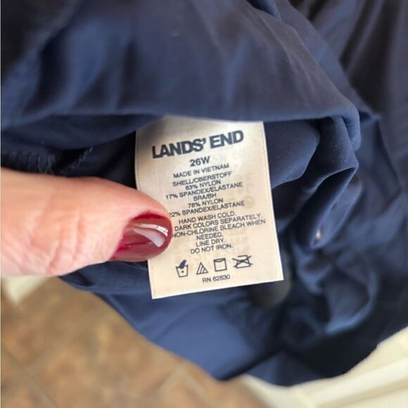 Lands End Navy Blousson Tankini Top size 26W - Picture 4 of 7